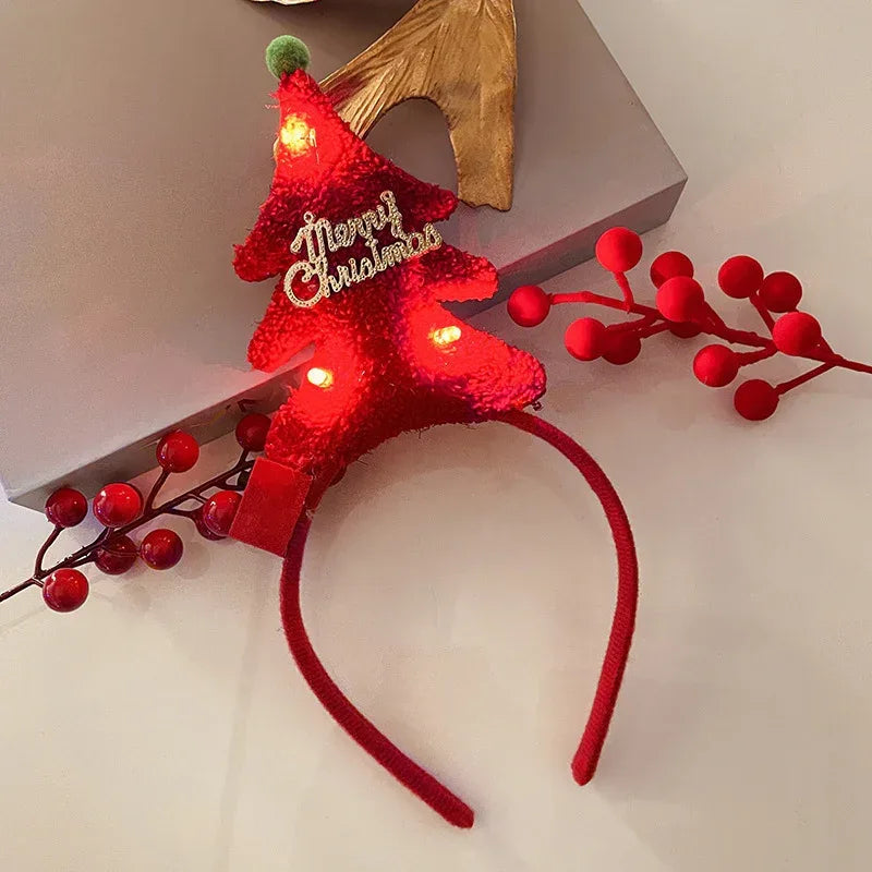 Christmas With Light Headband Snowflake - Viexta