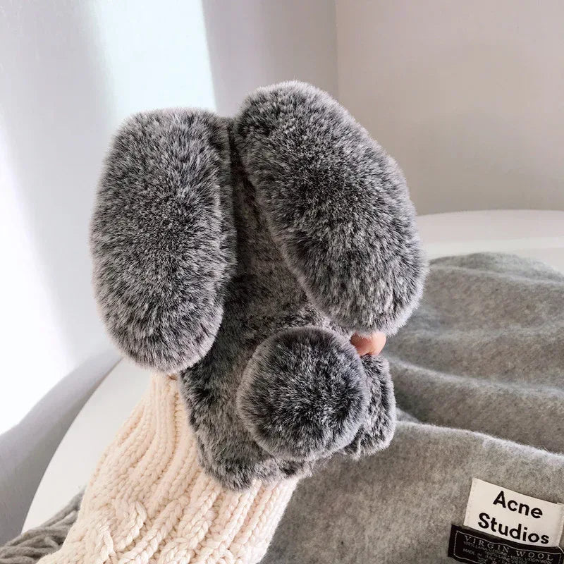 Winter Warm Rabbit Plush iPhone Case - Viexta