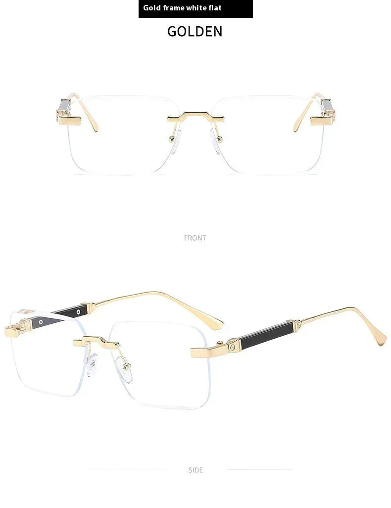 frameless-trimming-fashion-personalized-sunglasses - Viexta