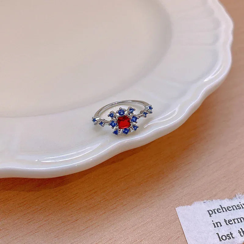 Micro Set Crystal Zircon Pearl Ring - Viexta