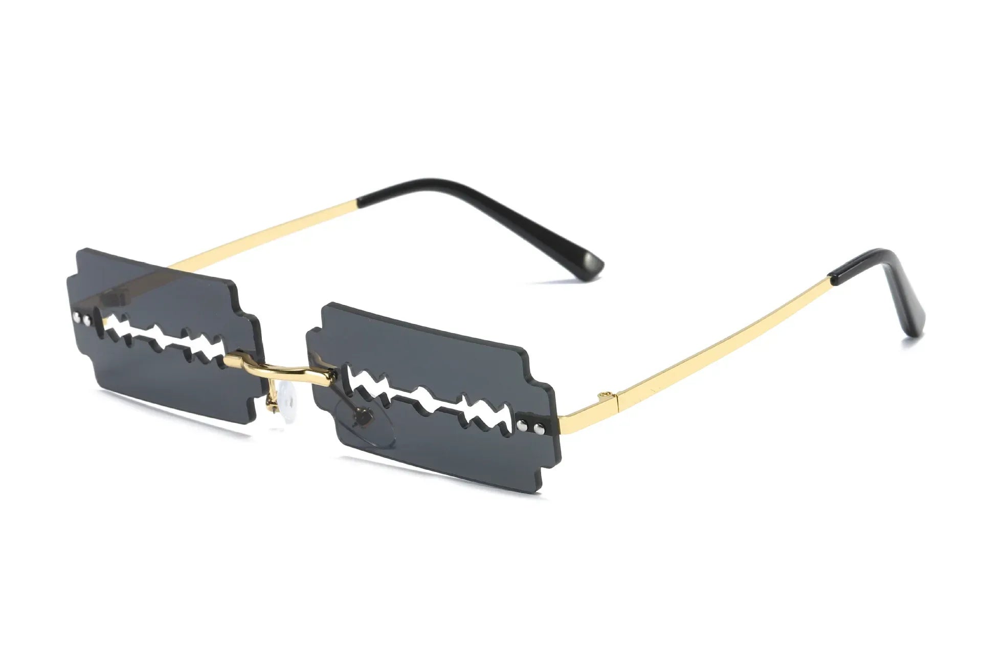 Women's Metal Rimless Sunglasses - Viexta
