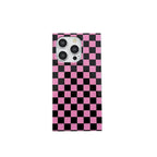 black-chessboard-grid-iphone-case - Viexta