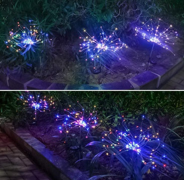 New Ground Plug Solar Fireworks Light