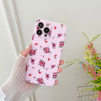 White Fragmented Flower iPhone Case - Viexta
