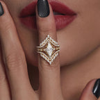 Crown Horse Eye Diamond Ring