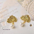 Flower Pearl Earrings - Viexta