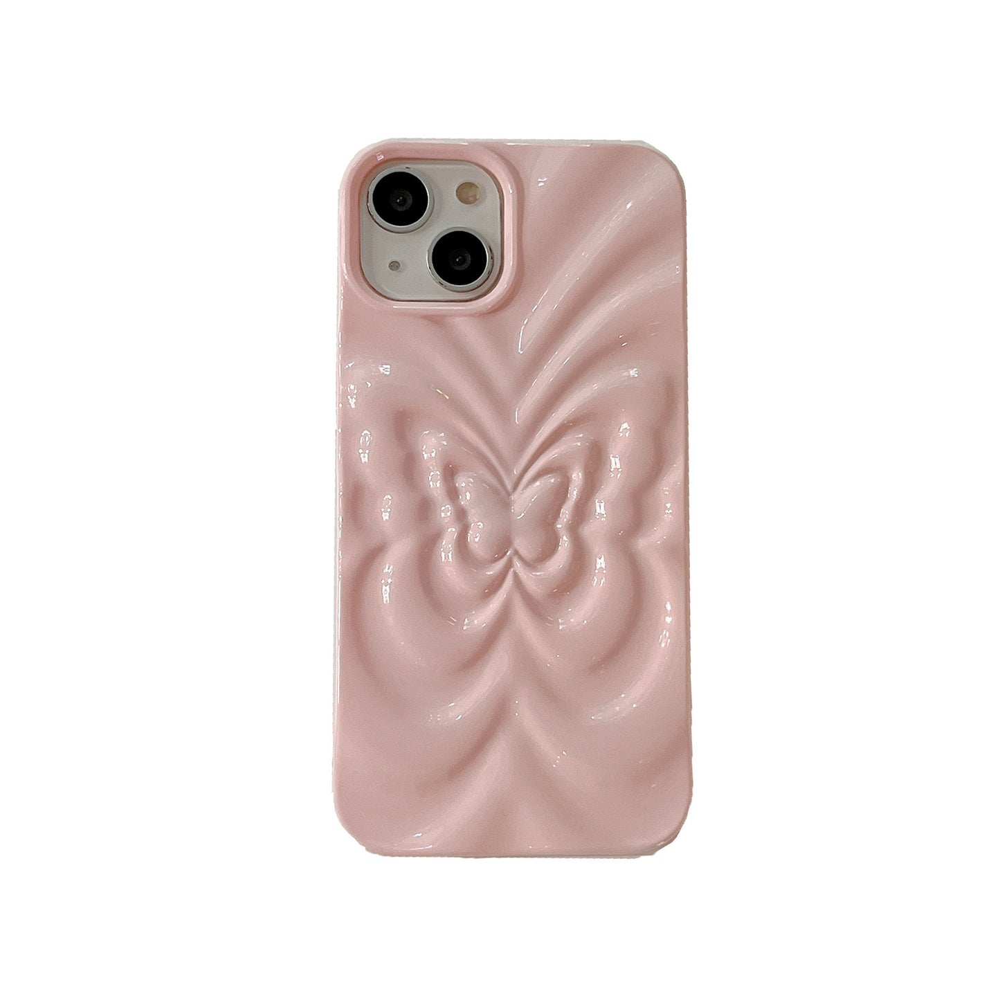 Solid Color Three-dimensional Butterfly Phone Case