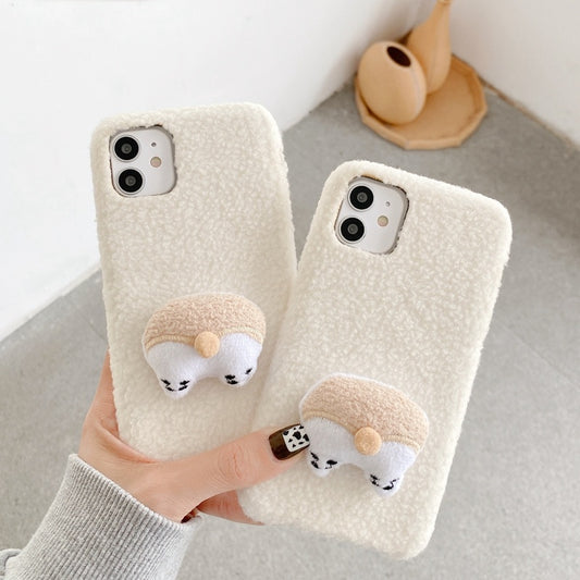 Hat Bear Plush Silicone Cases for Iphone