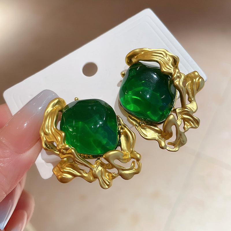 Vintage Emerald Earrings