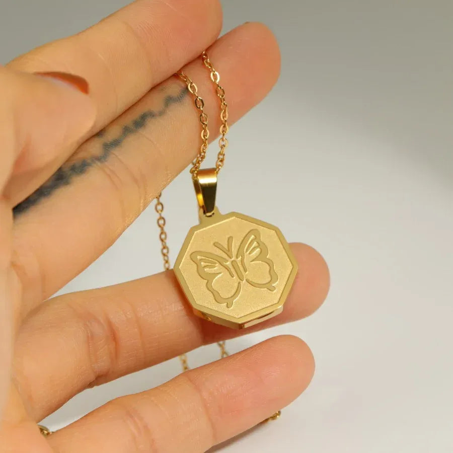 Retro Butterfly Clavicle Neckpiece - Viexta