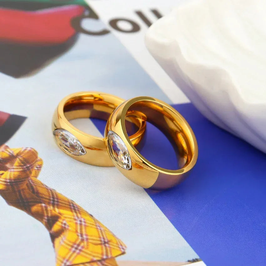 Princess Transparent Square Ring - Viexta