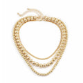 womens-beaded-metal-multi-layer-necklace - Viexta