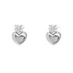 Rhinestone Love Women's Stud Earrings