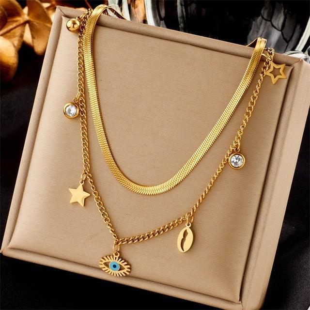 316L Stainless Steel Beaded Necklace - Viexta