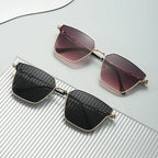 Small Frame Metal Hip Hop Sunglasses - Viexta