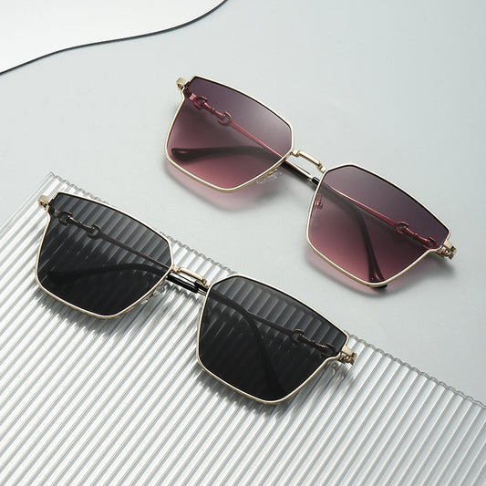 Small Frame Metal Hip Hop Sunglasses