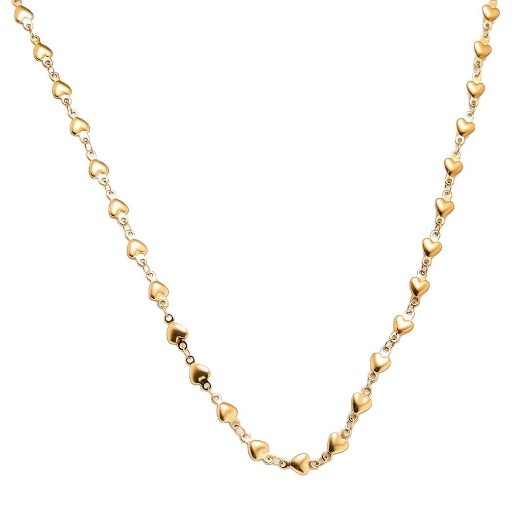 Heart-Shaped Chain Titanium Steel Necklace