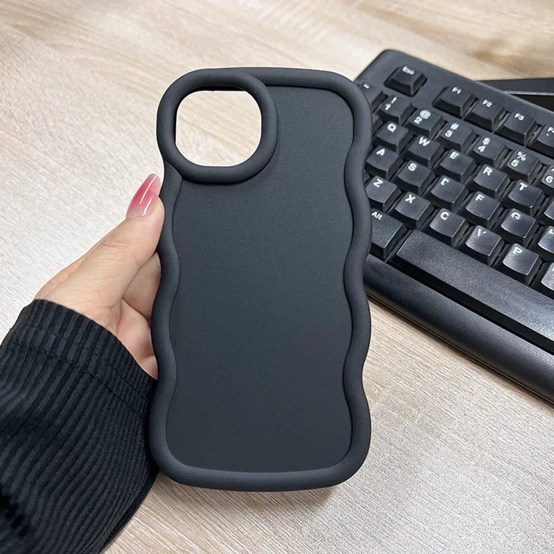 macaron-big-wave-silicone-case - Viexta