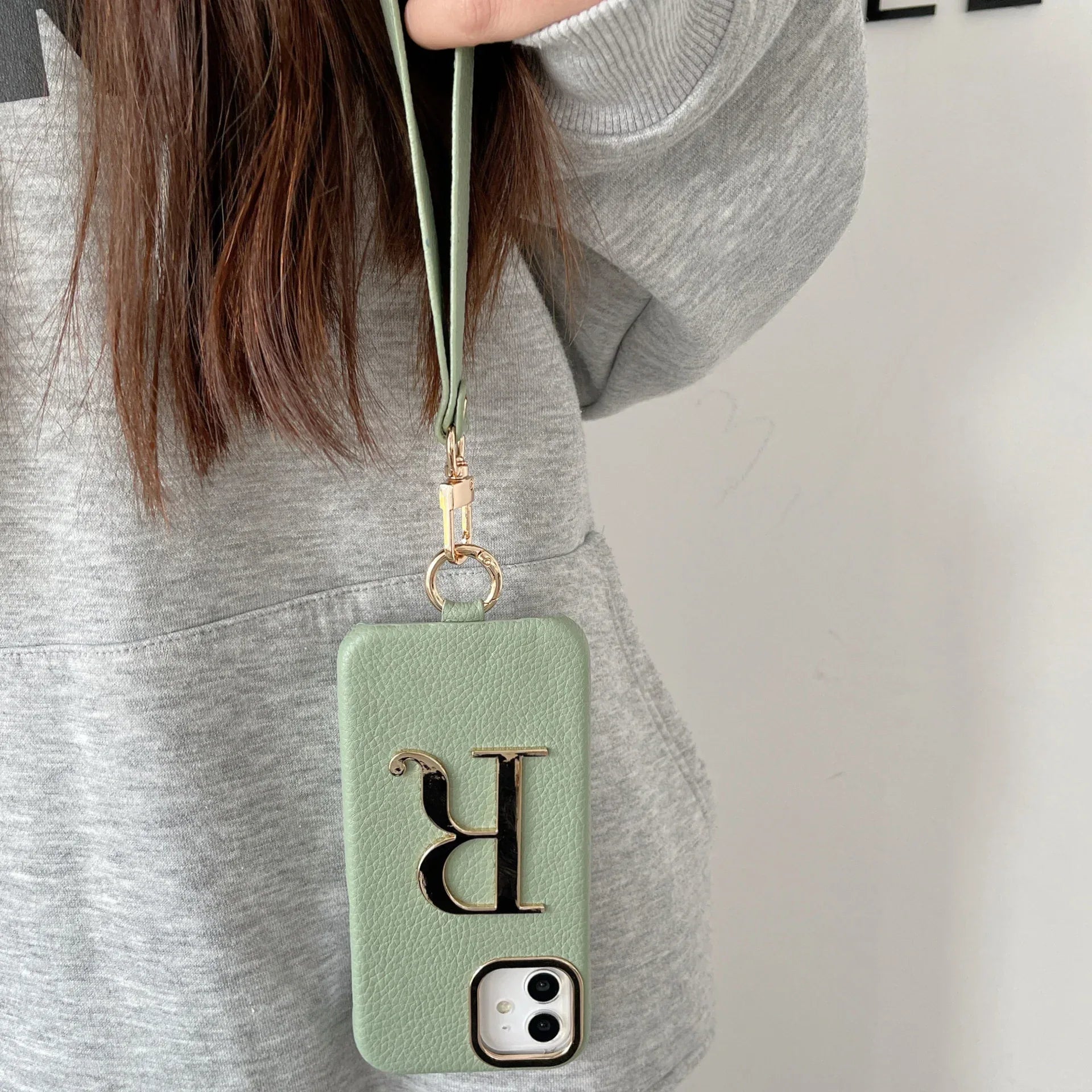 PU Metal Letter iPhone Case - Viexta