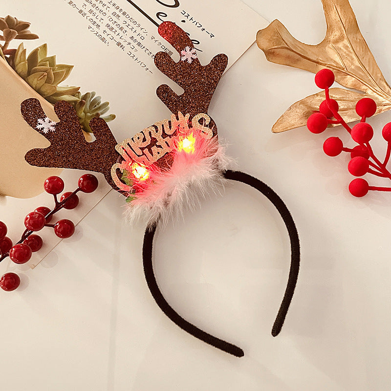 Christmas With Light Headband Snowflake