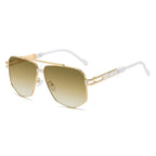 Luxury Fashion Metal Sun-Protective Sunglasses - Viexta