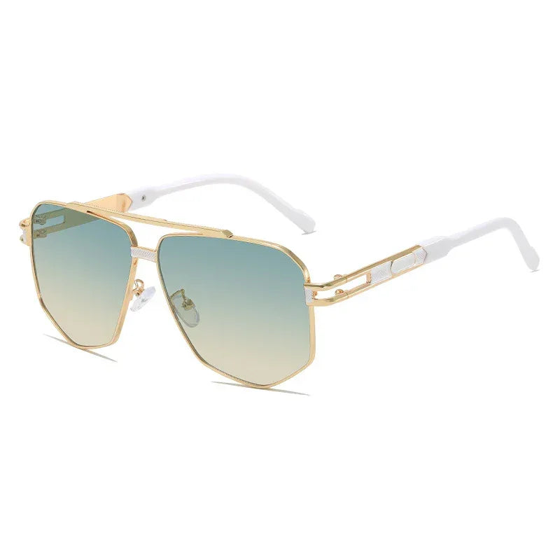 Luxury Fashion Metal Sun-Protective Sunglasses - Viexta