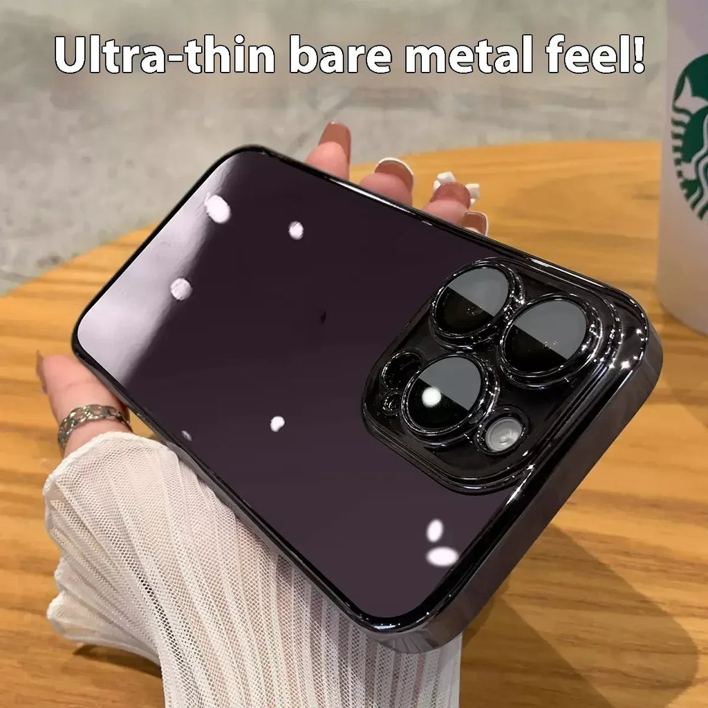 Dustproof Net Transparent Plating IPhone Case - Viexta