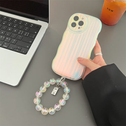 Laser Wave Silicone Phone Case For IPhone