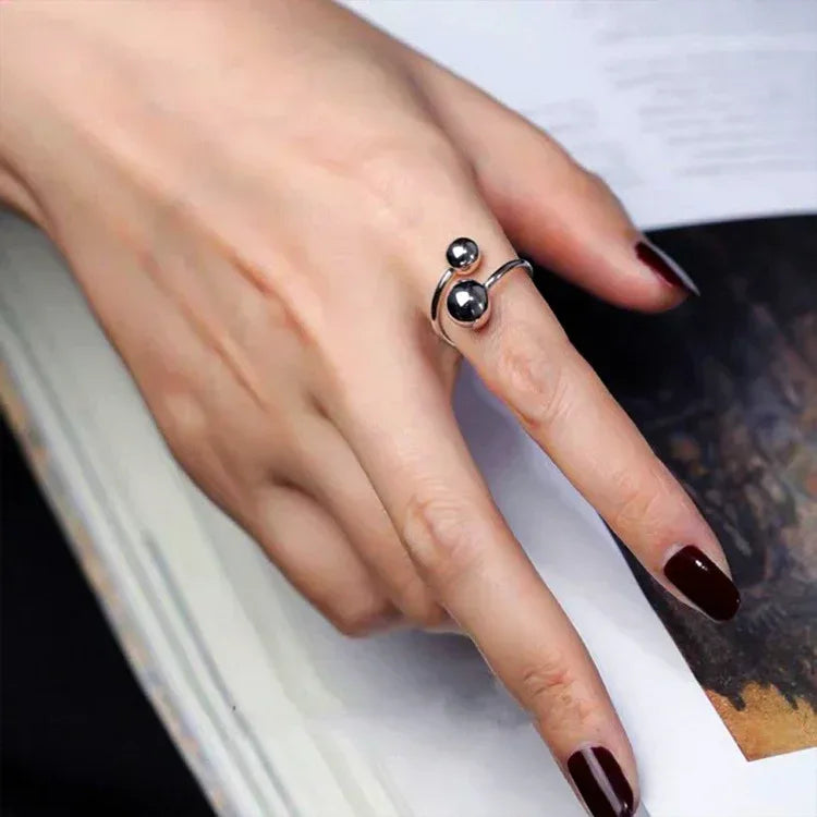 Irregular Two Ball Ring - Viexta