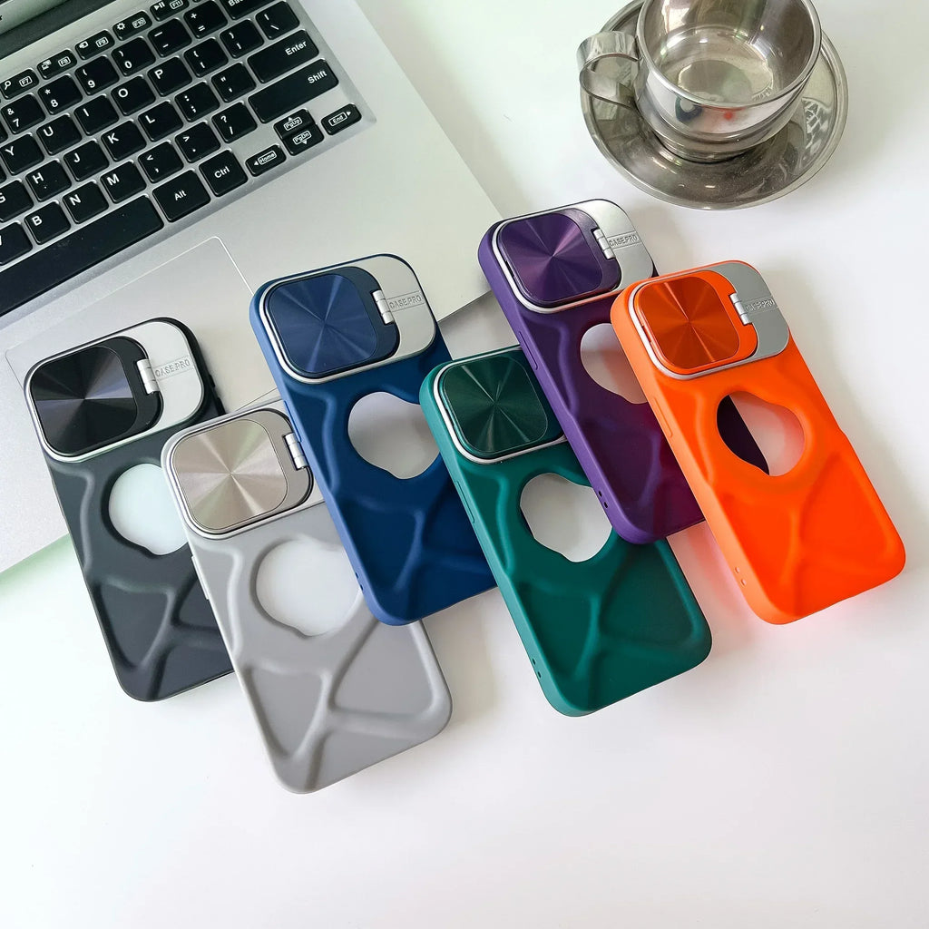 Lens Bracket Magnetic Sucker iPhone Case - Viexta