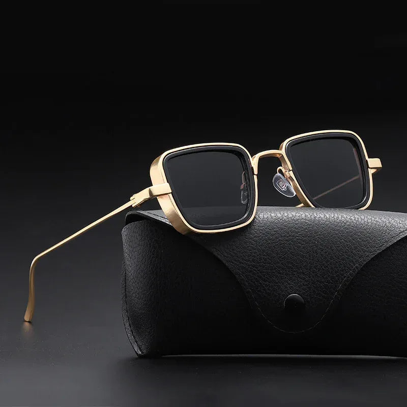 Retro Fat Edge Square Trendy Sunglasses - Viexta