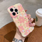 Drop-resistant Oil Painting Flower Soft Silicone iPhone Case