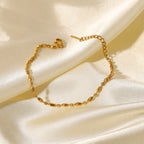 Women's 18K Gold Oval Bracelet