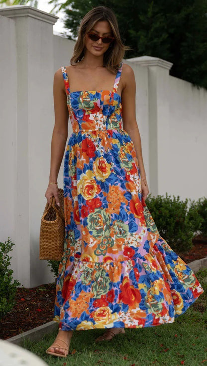 One-neck Printed Dress