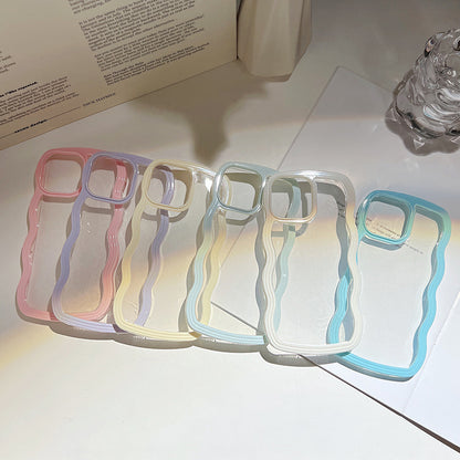 Candy Color Wave Border Mobile IPhone Case