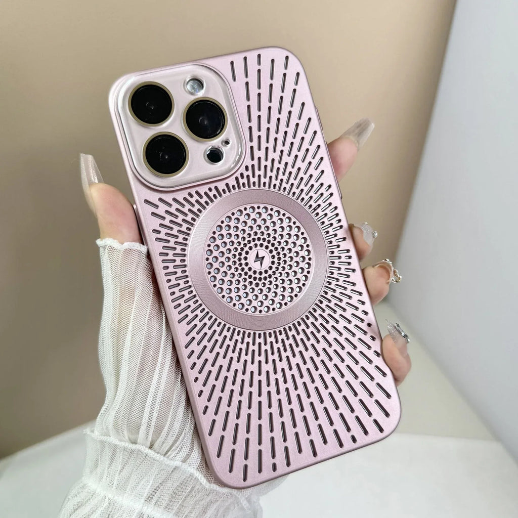 Heat Dissipation Network Shell Magnetic iPhone Case - Viexta