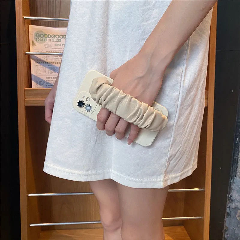 Leather Wristband All-inclusive iPhone Case