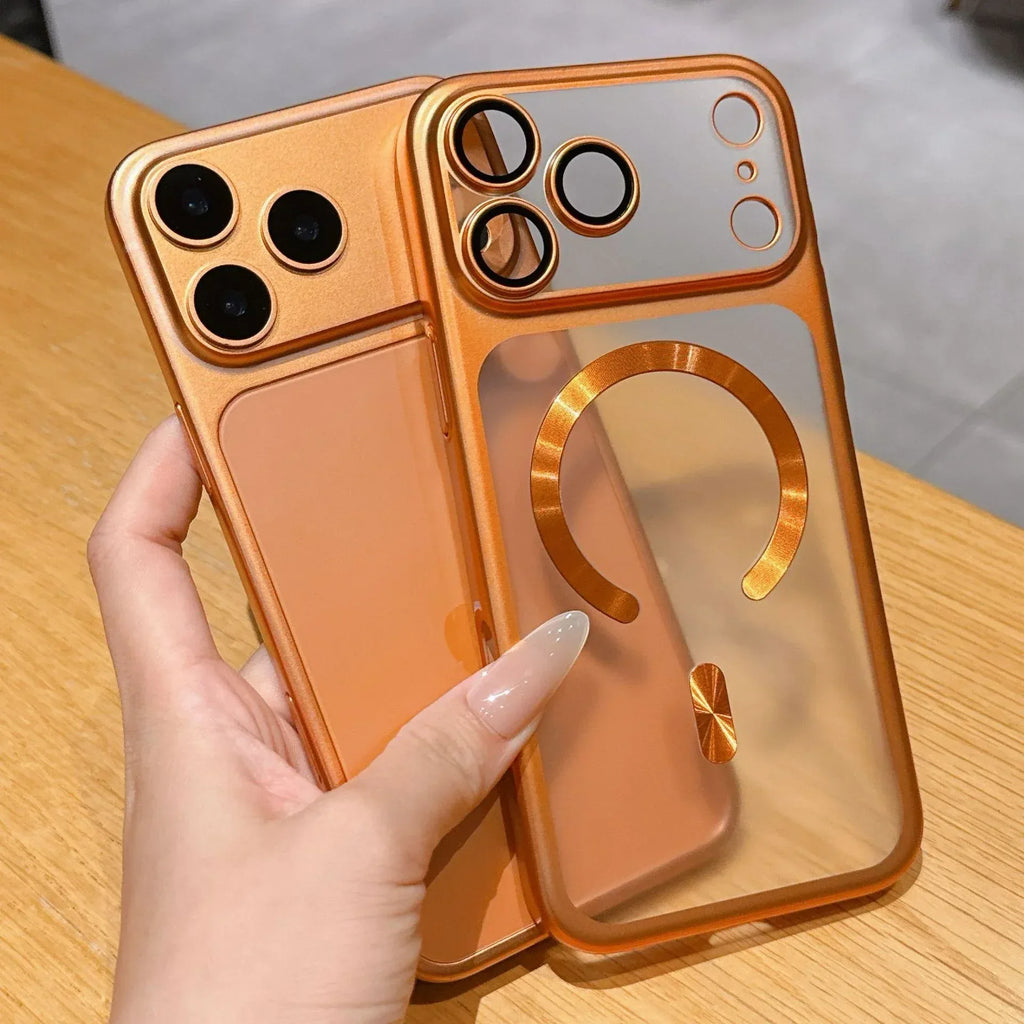 Frosted Electroplating Magnetic Suction iPhone case - Viexta