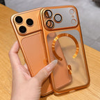 Frosted Electroplating Magnetic Suction iPhone case