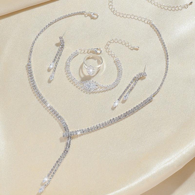 necklace-earring-bracelet-four-piece-set - Viexta