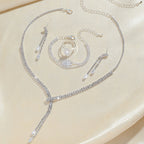 necklace-earring-bracelet-four-piece-set