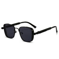 Vintage-style Square Metal Sunglasses With A Personalized Touch - Viexta