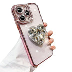 silicone-edge-diamond-love-bracket-iphone-case - Viexta