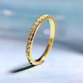 Womens Square Rivet Diamond-Encrusted Ring - Viexta