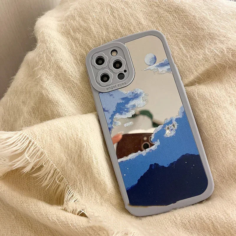 Dream Mirror Cloud Silicone iPhone Case - Viexta