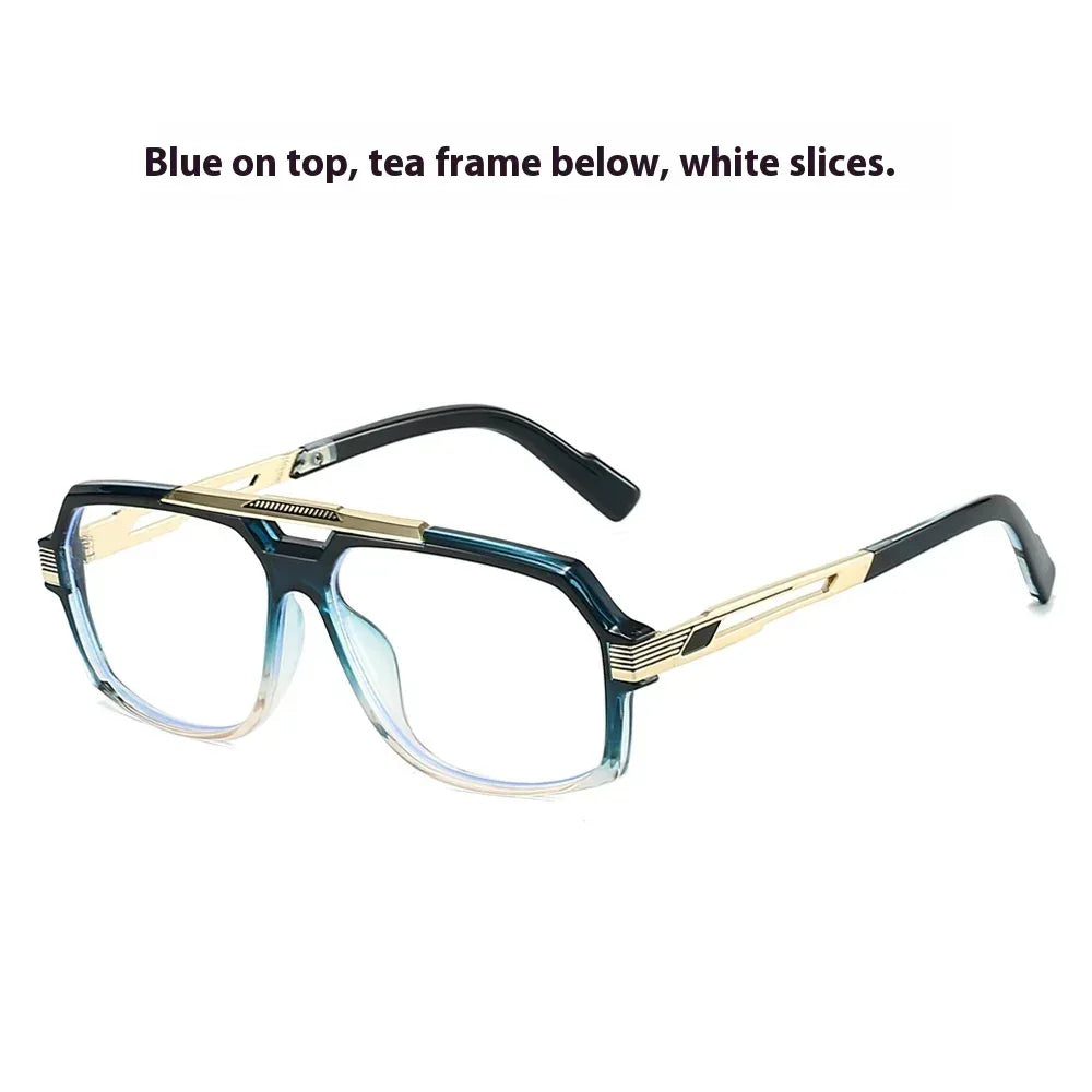 Metal Mirror Sun-resistant Sunglasses - Viexta