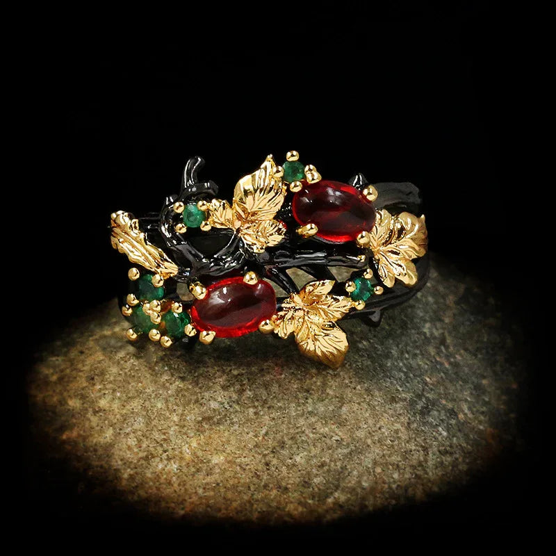 Flower Angel Two-Tone Ring