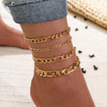 5-pcs-women-crystal-key-anklets - Viexta