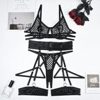 womens-metal-lingerie-with-chest-ring-suit - Viexta