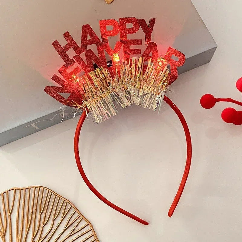 Christmas With Light Headband Snowflake - Viexta